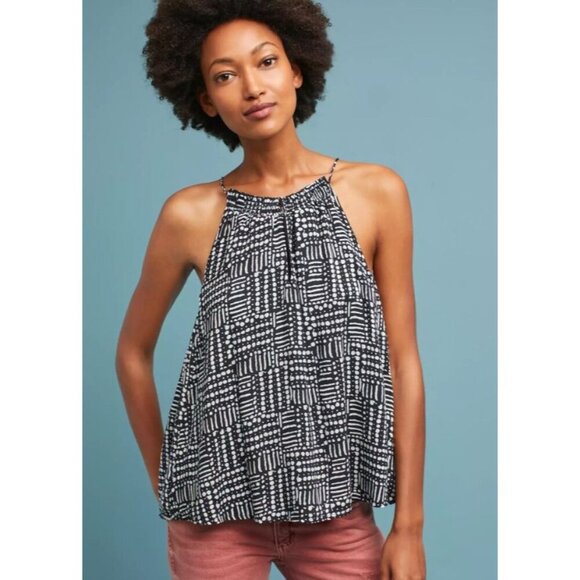 Anthropologie Splendid Printed Halter Tank - Picture 1 of 6